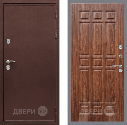 Входная металлическая Дверь Рекс (REX) 5А FL-33 орех тисненый в Можайске