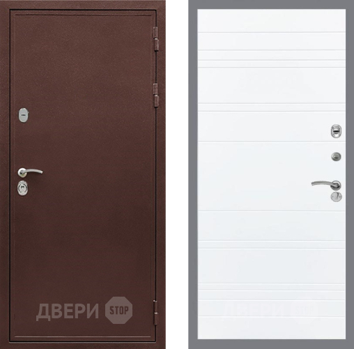 Входная металлическая Дверь Рекс (REX) 5А Line Силк Сноу в Можайске