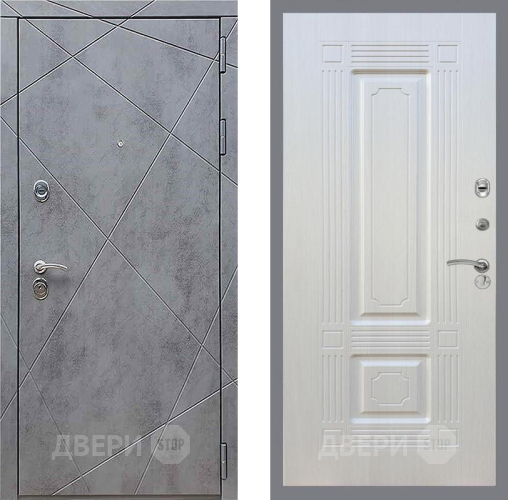Входная металлическая Дверь Рекс (REX) 13 Бетон Темный FL-2 Лиственница беж в Можайске