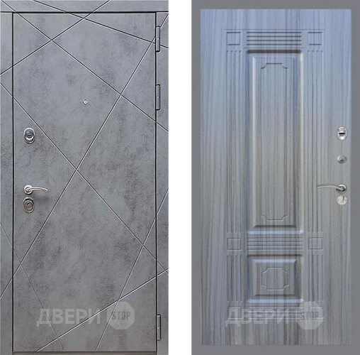 Входная металлическая Дверь Рекс (REX) 13 Бетон Темный FL-2 Сандал грей в Можайске