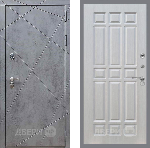 Входная металлическая Дверь Рекс (REX) 13 Бетон Темный FL-33 Лиственница беж в Можайске