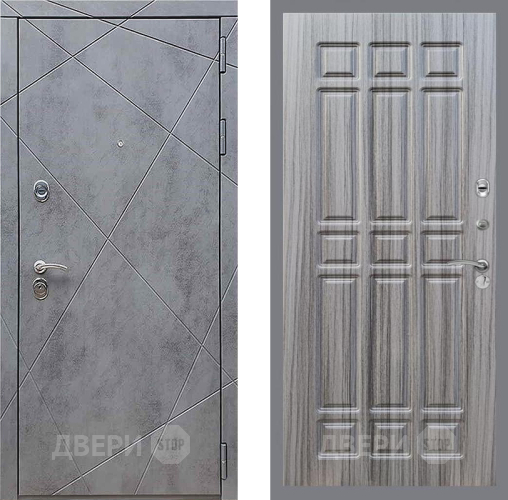 Входная металлическая Дверь Рекс (REX) 13 Бетон Темный FL-33 Сандал грей в Можайске