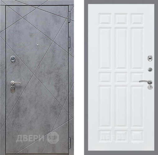 Входная металлическая Дверь Рекс (REX) 13 Бетон Темный FL-33 Силк Сноу в Можайске