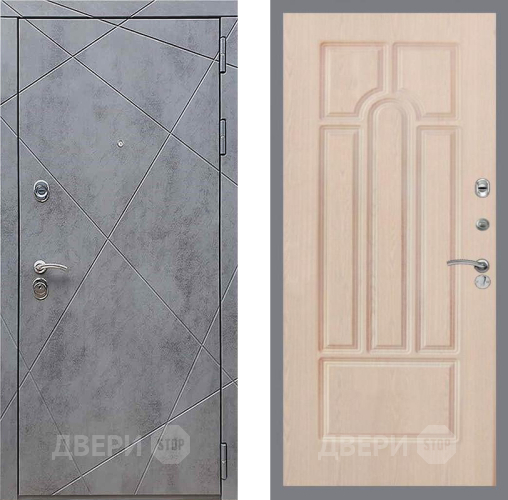 Входная металлическая Дверь Рекс (REX) 13 Бетон Темный FL-58 Беленый дуб в Можайске