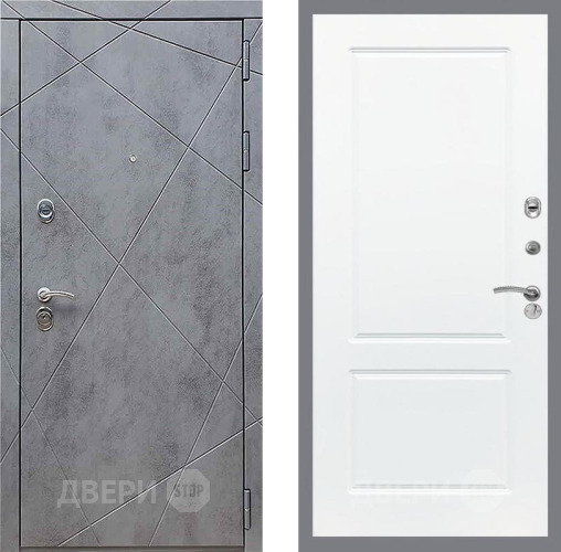 Входная металлическая Дверь Рекс (REX) 13 Бетон Темный FL-117 Силк Сноу в Можайске