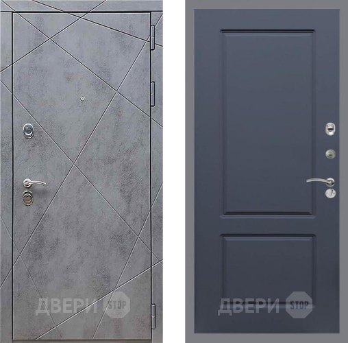 Входная металлическая Дверь Рекс (REX) 13 Бетон Темный FL-117 Силк титан в Можайске