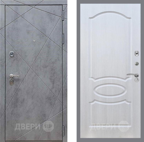 Входная металлическая Дверь Рекс (REX) 13 Бетон Темный FL-128 Лиственница беж в Можайске
