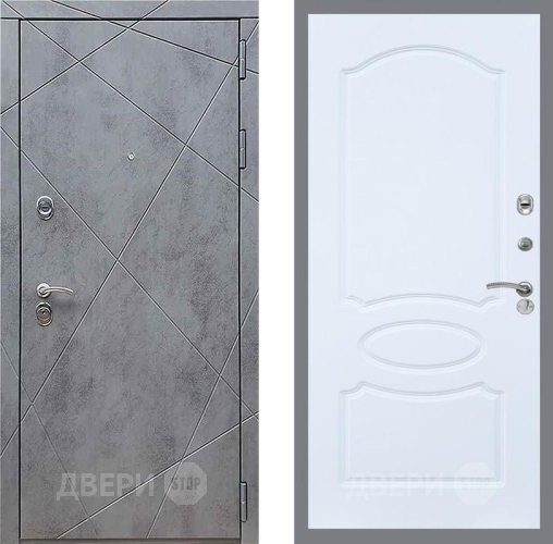 Входная металлическая Дверь Рекс (REX) 13 Бетон Темный FL-128 Силк Сноу в Можайске