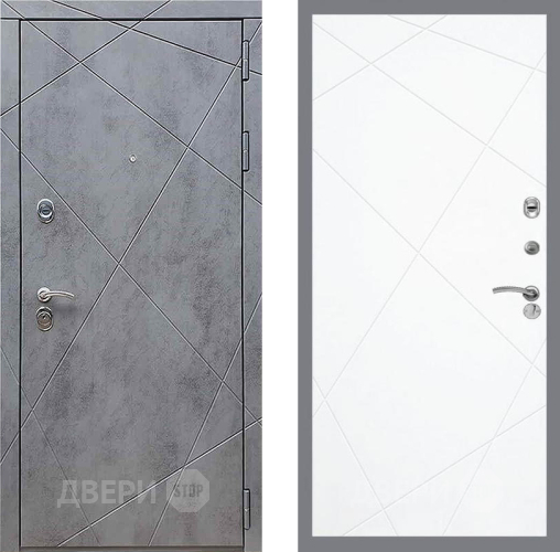 Входная металлическая Дверь Рекс (REX) 13 Бетон Темный FL-291 Силк Сноу в Можайске
