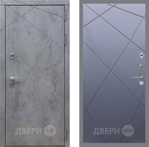 Входная металлическая Дверь Рекс (REX) 13 Бетон Темный FL-291 Силк титан в Можайске