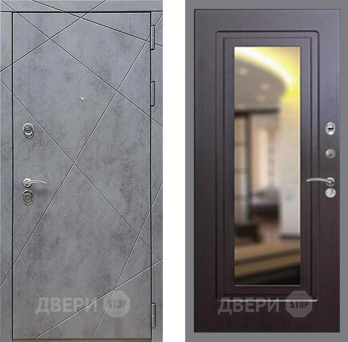 Входная металлическая Дверь Рекс (REX) 13 Бетон Темный FLZ-120 Венге в Можайске