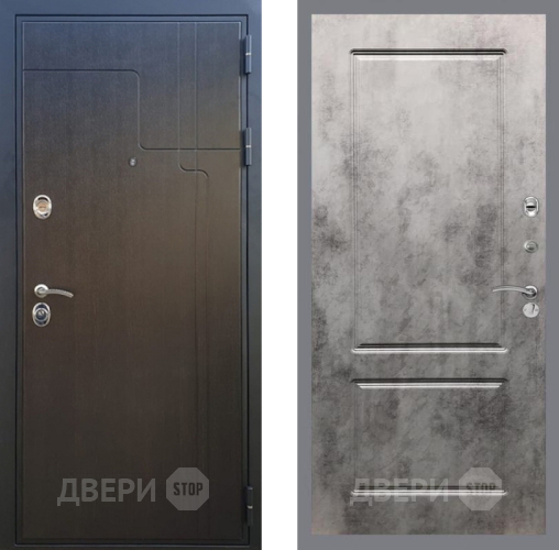 Входная металлическая Дверь Рекс (REX) Премиум-246 FL-117 Бетон темный в Можайске