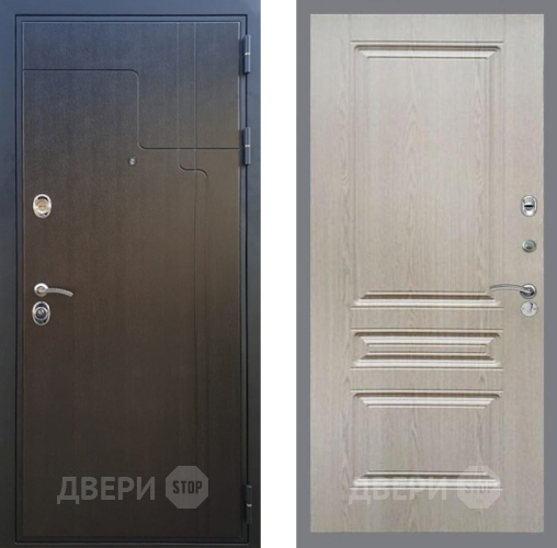 Входная металлическая Дверь Рекс (REX) Премиум-246 FL-243 Беленый дуб в Можайске