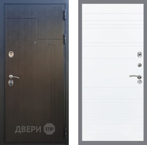 Входная металлическая Дверь Рекс (REX) Премиум-246 Line Силк Сноу в Можайске