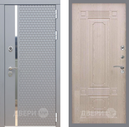 Входная металлическая Дверь Рекс (REX) 24 FL-2 Беленый дуб в Можайске