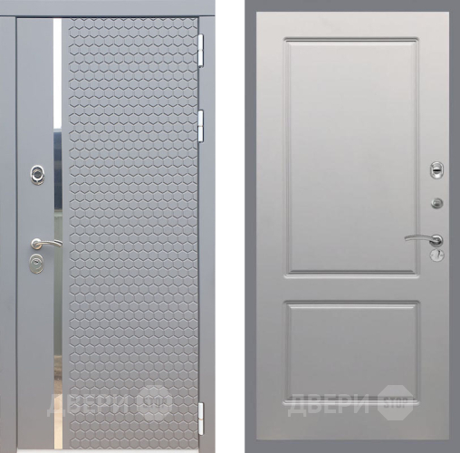 Входная металлическая Дверь Рекс (REX) 24 FL-117 Грей софт в Можайске
