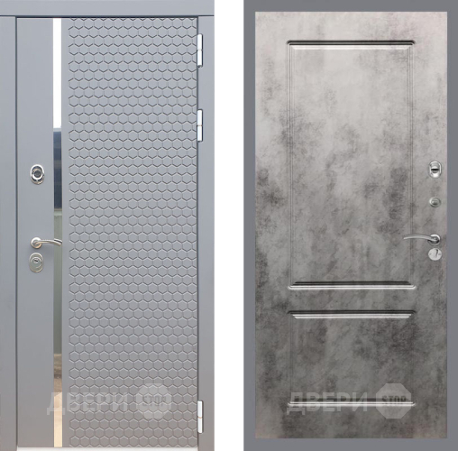 Входная металлическая Дверь Рекс (REX) 24 FL-117 Бетон темный в Можайске