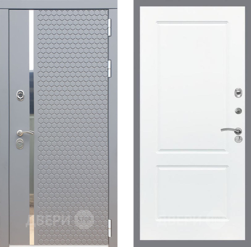 Входная металлическая Дверь Рекс (REX) 24 FL-117 Силк Сноу в Можайске
