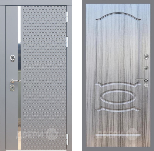Входная металлическая Дверь Рекс (REX) 24 FL-128 Сандал грей в Можайске