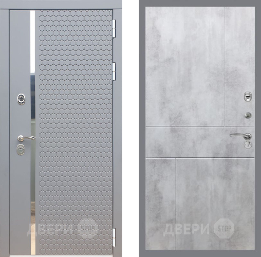 Входная металлическая Дверь Рекс (REX) 24 FL-290 Бетон светлый в Можайске