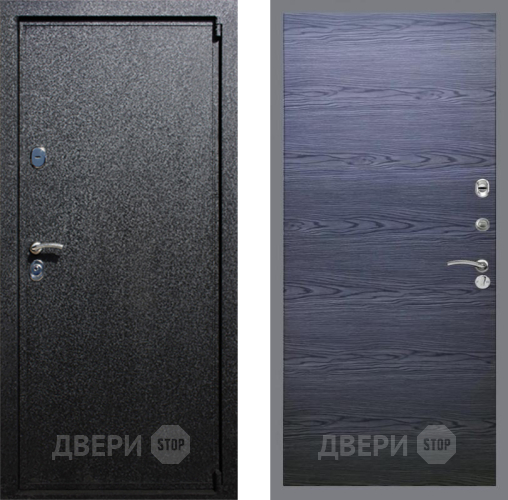 Входная металлическая Дверь Рекс (REX) 3 GL Дуб тангенальный черный в Можайске
