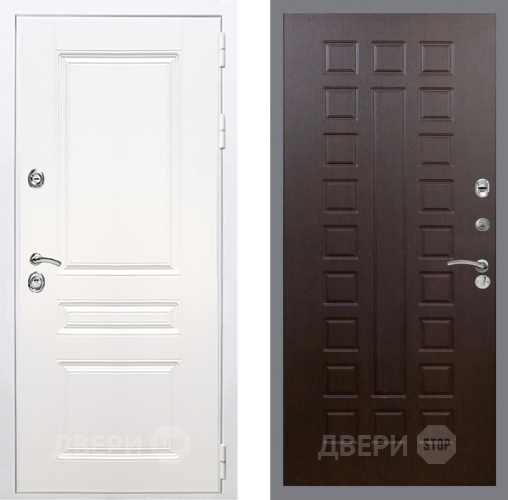 Входная металлическая Дверь Рекс (REX) Премиум-н Силк Сноу FL-183 Венге в Можайске