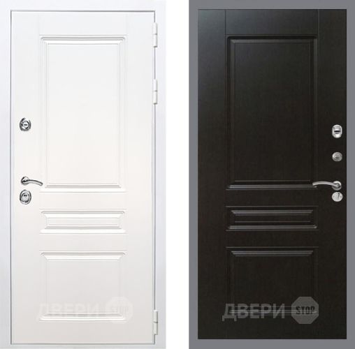 Входная металлическая Дверь Рекс (REX) Премиум-н Силк Сноу FL-243 Венге в Можайске