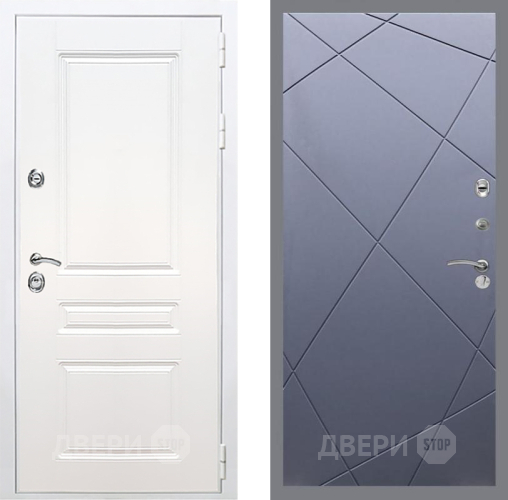 Дверь Рекс (REX) Премиум-н Силк Сноу FL-291 Силк титан в Можайске