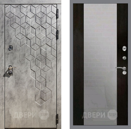 Входная металлическая Дверь Рекс (REX) 23 СБ-16 Зеркало Венге в Можайске