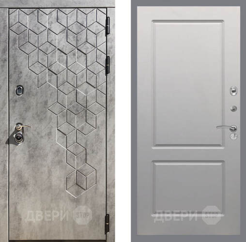 Входная металлическая Дверь Рекс (REX) 23 FL-117 Грей софт в Можайске