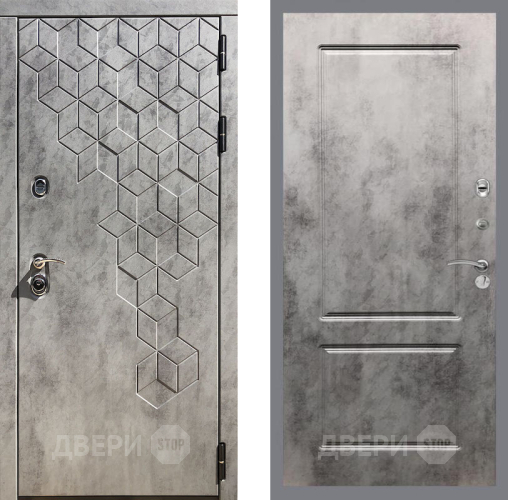Входная металлическая Дверь Рекс (REX) 23 FL-117 Бетон темный в Можайске