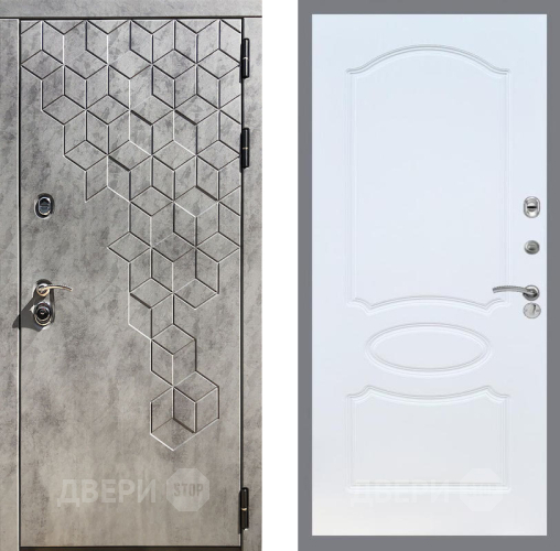 Входная металлическая Дверь Рекс (REX) 23 FL-128 Белый ясень в Можайске