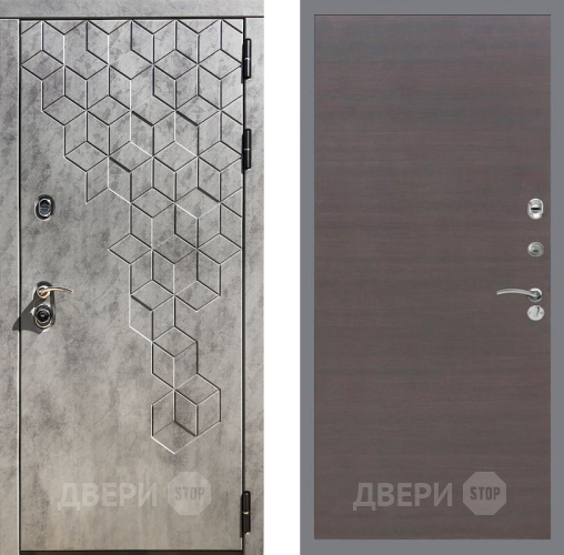 Входная металлическая Дверь Рекс (REX) 23 GL венге поперечный в Можайске