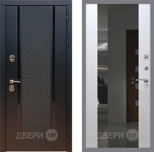Входная металлическая Дверь Рекс (REX) 25 СБ-16 с Зеркалом Лиственница беж в Можайске