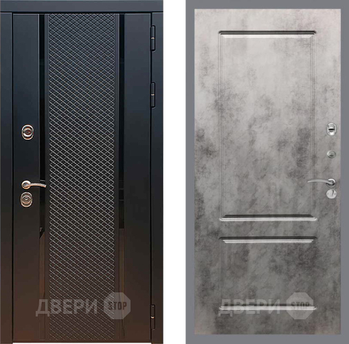 Входная металлическая Дверь Рекс (REX) 25 FL-117 Бетон темный в Можайске