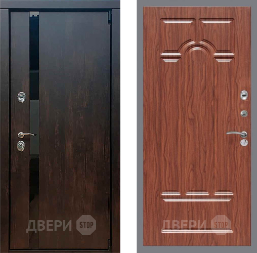 Входная металлическая Дверь Рекс (REX) 26 FL-58 орех тисненый в Можайске