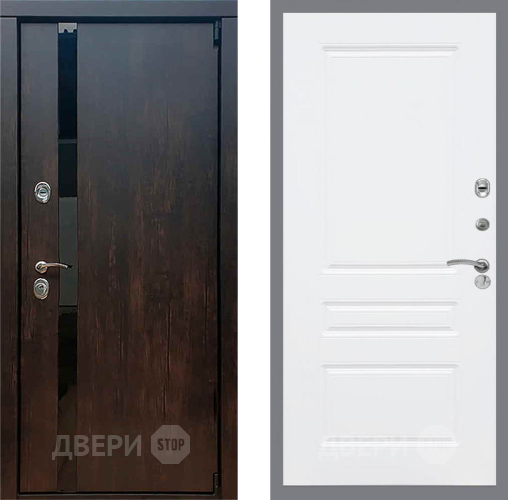 Входная металлическая Дверь Рекс (REX) 26 FL-243 Силк Сноу в Можайске