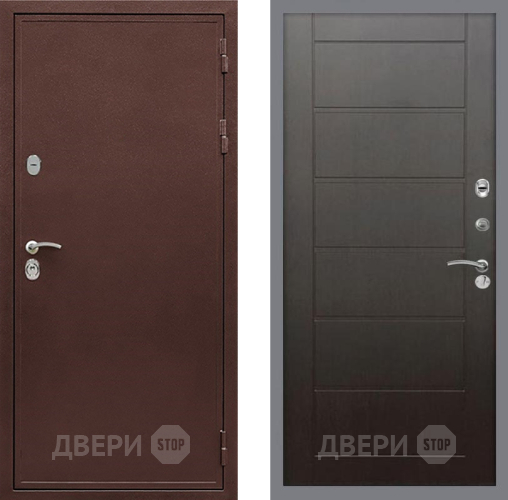 Входная металлическая Дверь Рекс (REX) 5 металл 3 мм Сити Венге в Можайске