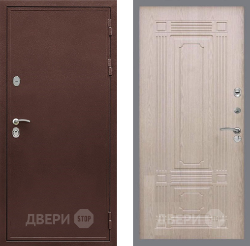 Входная металлическая Дверь Рекс (REX) 5 металл 3 мм FL-2 Беленый дуб в Можайске