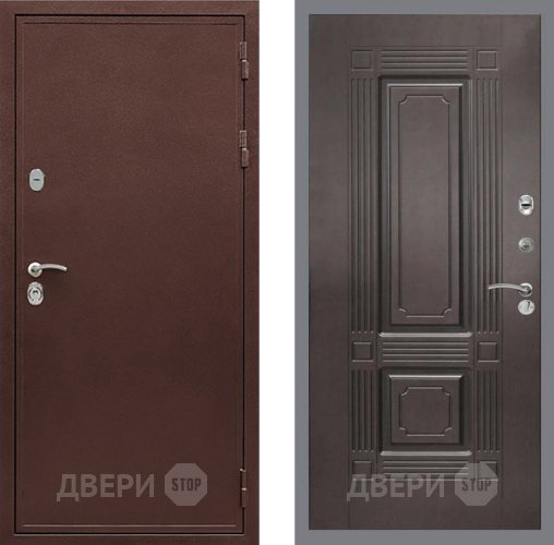 Входная металлическая Дверь Рекс (REX) 5 металл 3 мм FL-2 Венге в Можайске