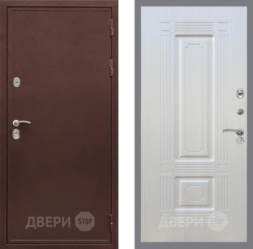Входная металлическая Дверь Рекс (REX) 5 металл 3 мм FL-2 Лиственница беж в Можайске