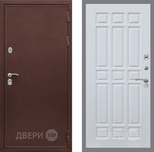 Дверь Рекс (REX) 5 металл 3 мм FL-33 Белый ясень в Можайске