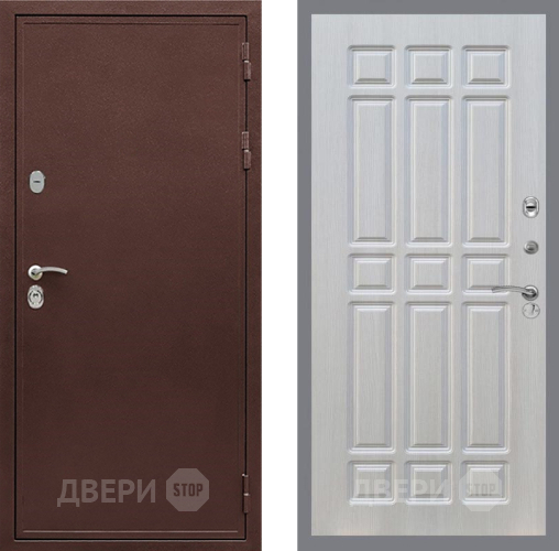 Входная металлическая Дверь Рекс (REX) 5 металл 3 мм FL-33 Лиственница беж в Можайске