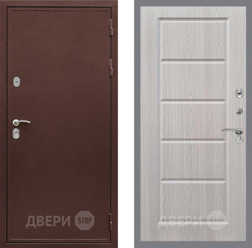 Входная металлическая Дверь Рекс (REX) 5 металл 3 мм FL-39 Беленый дуб в Можайске