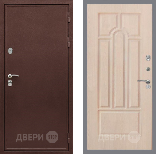 Входная металлическая Дверь Рекс (REX) 5 металл 3 мм FL-58 Беленый дуб в Можайске