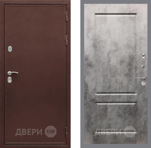 Дверь Рекс (REX) 5 металл 3 мм FL-117 Бетон темный в Можайске