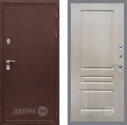 Дверь Рекс (REX) 5 металл 3 мм FL-243 Беленый дуб в Можайске