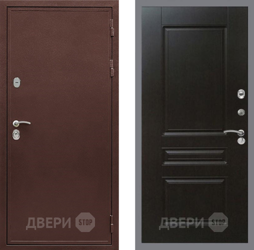 Входная металлическая Дверь Рекс (REX) 5 металл 3 мм FL-243 Венге в Можайске