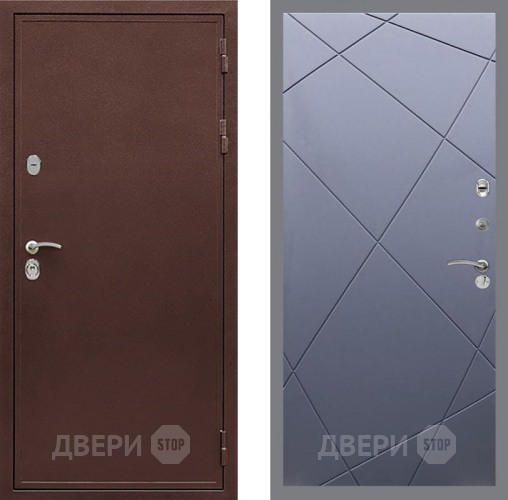 Дверь Рекс (REX) 5 металл 3 мм FL-291 Силк титан в Можайске
