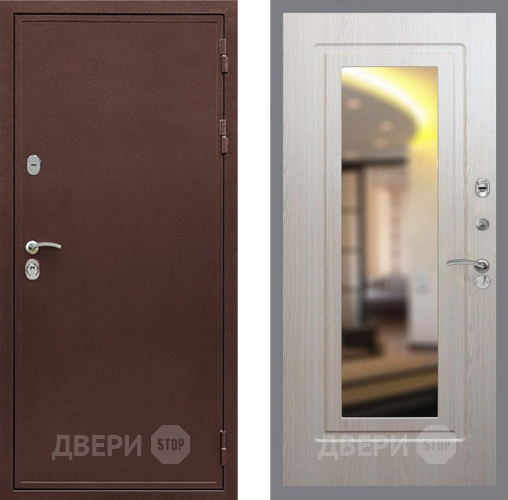 Входная металлическая Дверь Рекс (REX) 5 металл 3 мм FLZ-120 Беленый дуб в Можайске